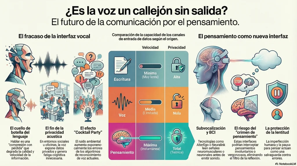 Infografica - Por qué la interfaz de voz es un callejón sin salida evolutivo y el futuro está en el 