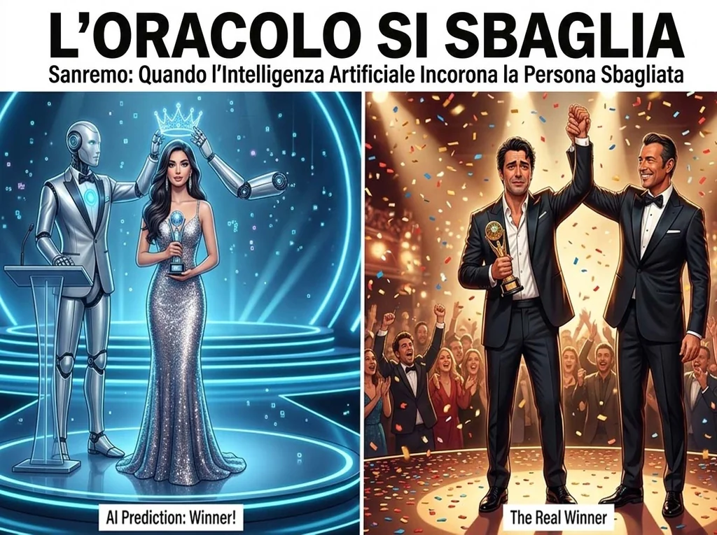 Gemini prevede Sanremo 2026. Poi arriva la realtà